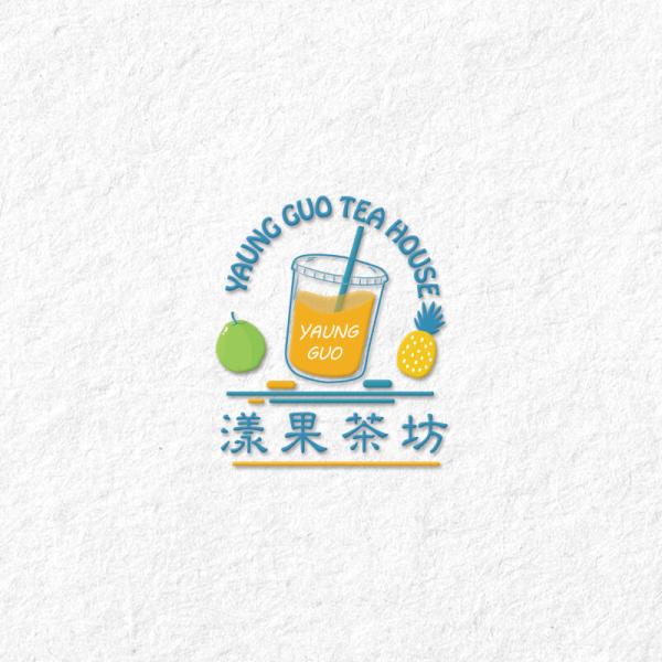 漾果茶坊logo/飲料杯設計